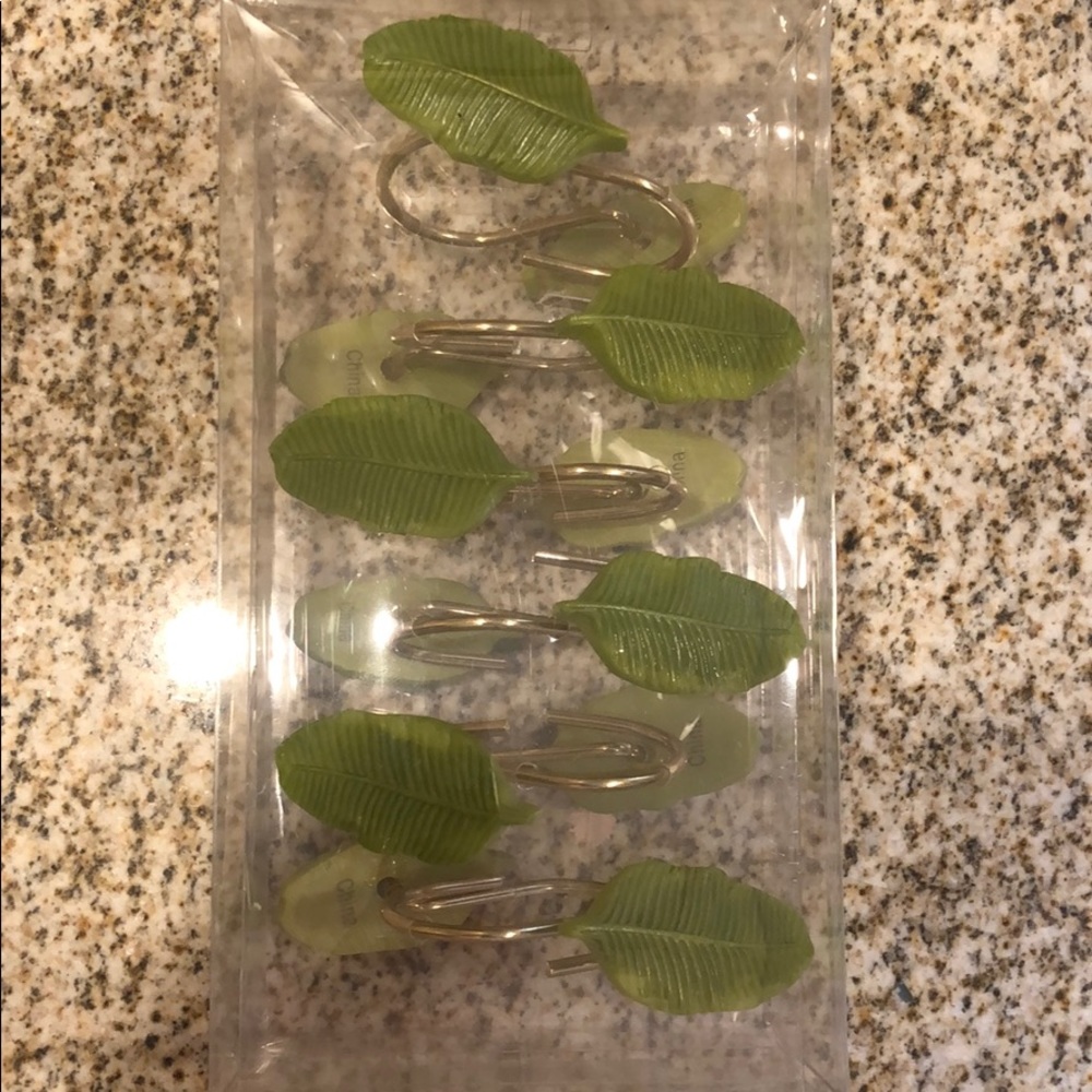 Shower curtain hooks